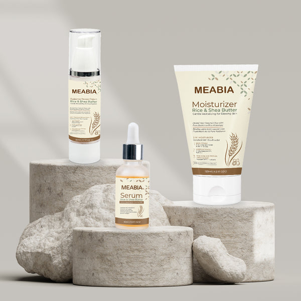 Rice Day Care Bundle with Shea Butter (Moisturizer+ Serum+ Cream)